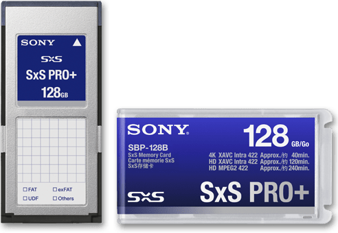 Tarjetas SxS Sony
