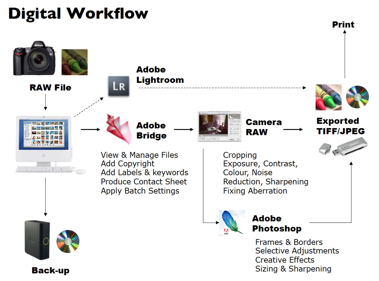 workflow fotografía digital